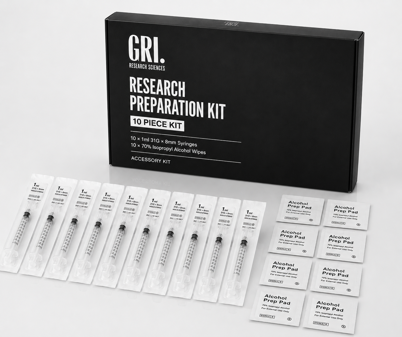 RESEARCH PREPARATION KIT - Syringes + Alcohol Wipes